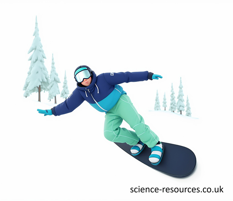 Image of a snowboarder