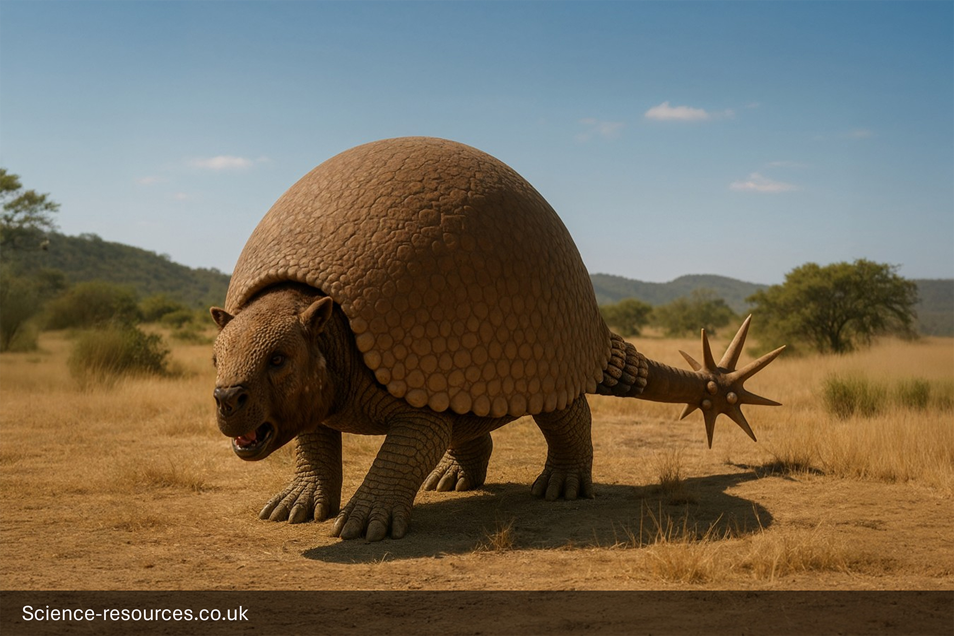 A realistic image of a Doedicurus.