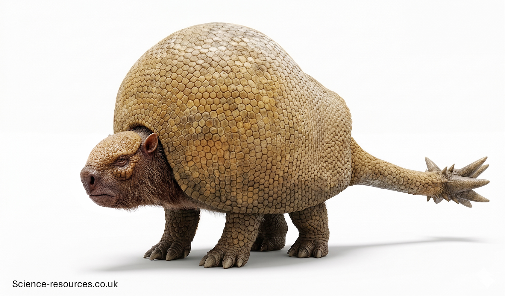 Highly realistic 3D model of a Doedicurus 