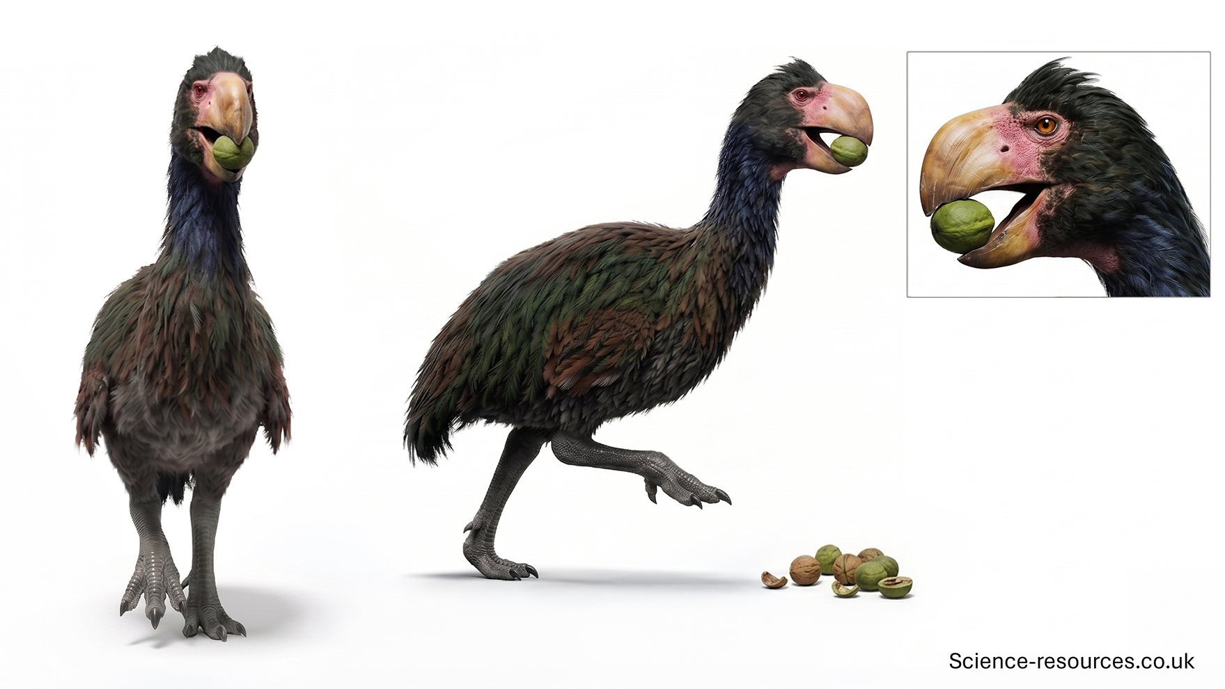 Gastornis 3D A highly detailed 3D model of Gastornis.